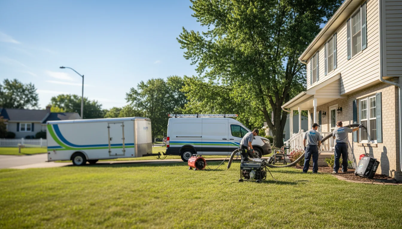 Flooded Basement Restoration And Cleanup With Repair in Bison, KS near me